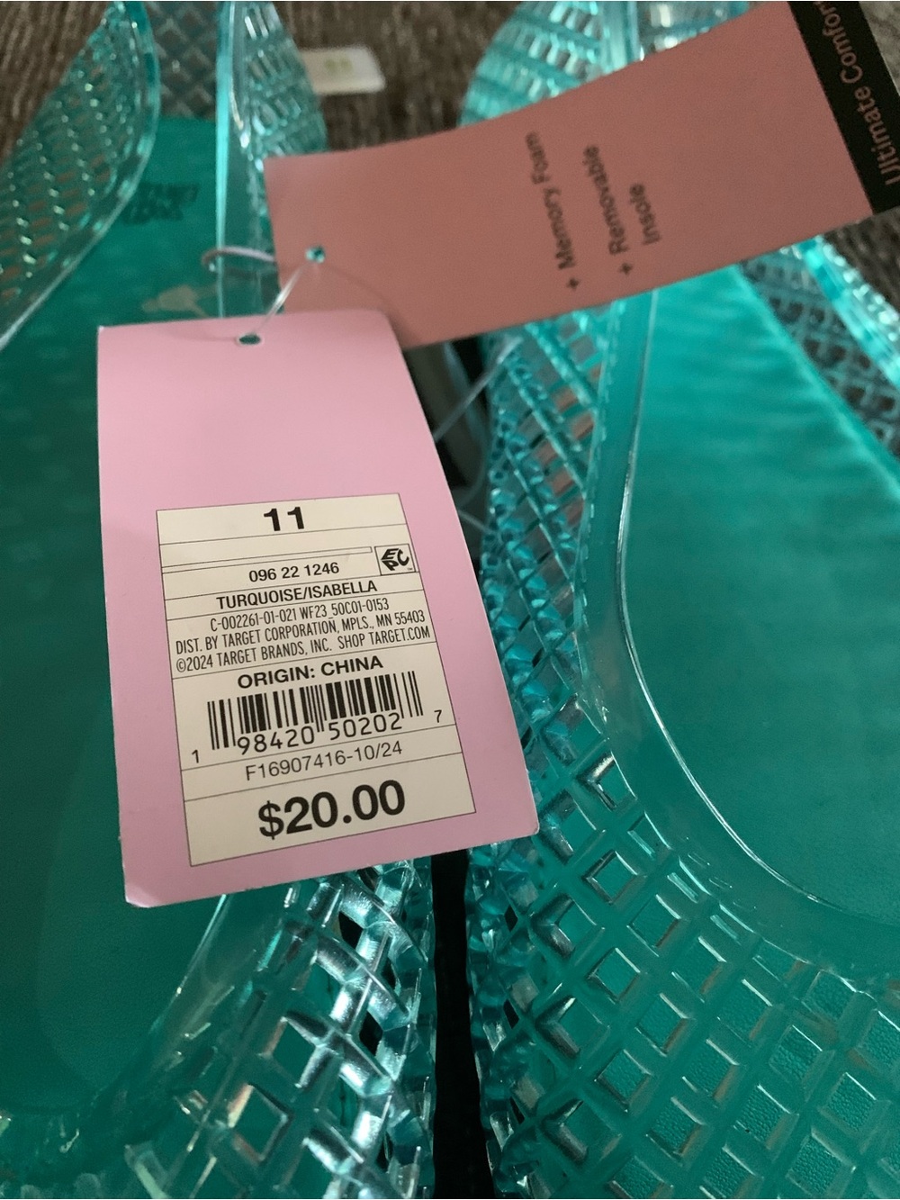 Wild Fable Women's Aqua Jelly Ballet Flats - Picture 2 of 6